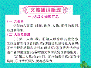 中考语文专题复习精讲专题十记叙文阅读课件语文版.pptx