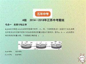 江苏专版中考化学复习专题十质量守恒定律化学方程式试卷部分课件.pptx