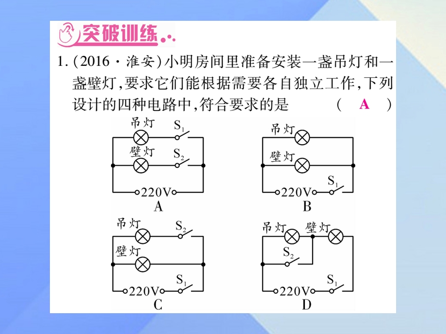 中考物理第二篇热点专题突破专题四电学知识专题课件.pptx_第1页