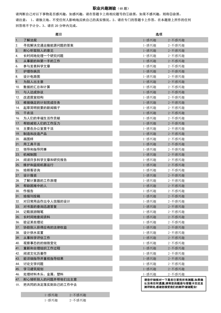 职业兴趣测验.doc_第2页