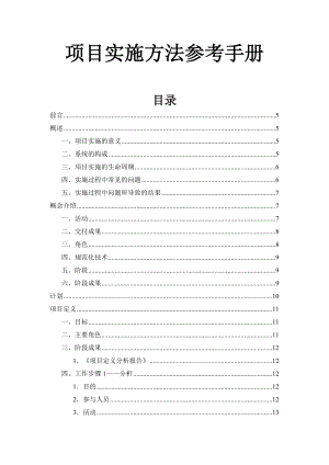 项目实施方法制度范本、doc格式.doc