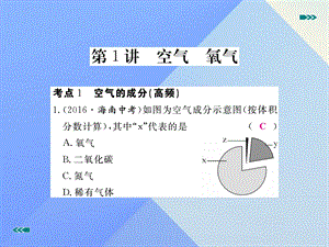 中考化学复习专题一空气氧气习题课件新人教版.pptx