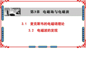 最新沪科版物理选修34第3章 3.1 麦克斯韦的电磁场理..ppt