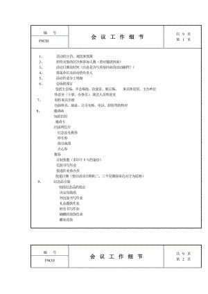 公司管理全套制度会议工作细节制度范本、doc格式.doc