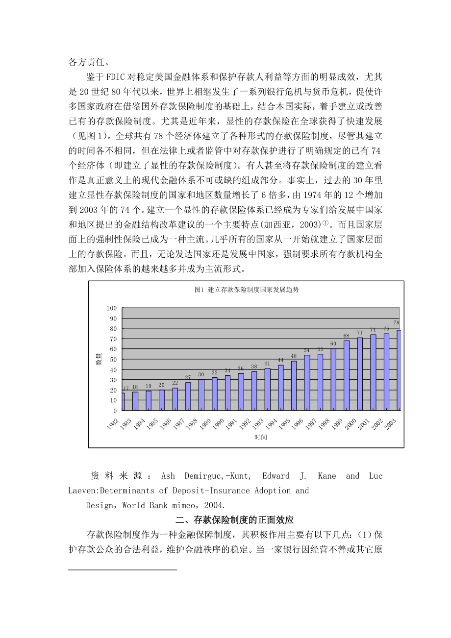 存款保险制度及其正负效应分析制度范本、doc格式.doc_第2页