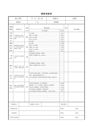 轧钢厂生产科轧钢工段甲乙丙班绩效考核表.doc