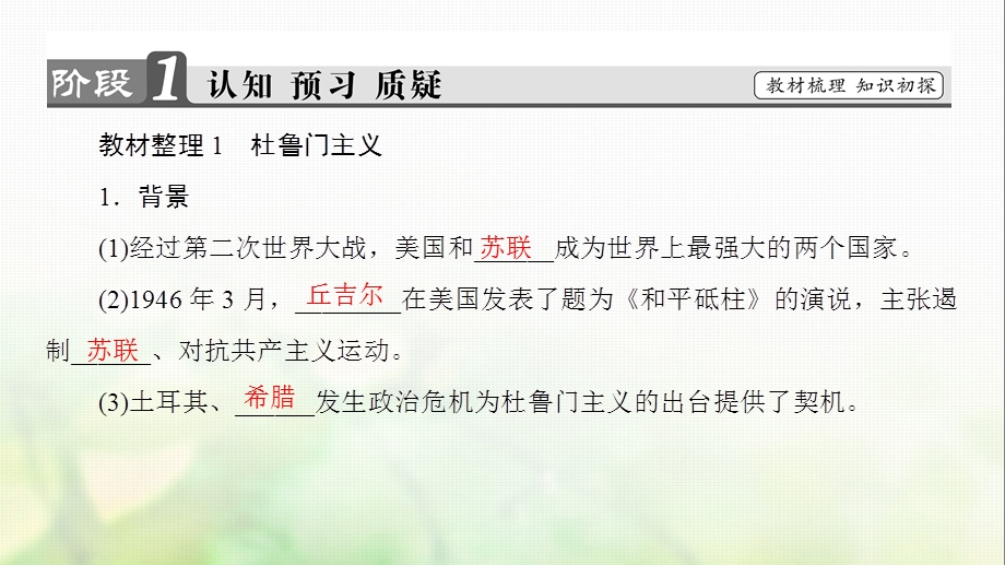 高中历史雅尔塔体制下的冷战与和平2美苏对峙冷战局面的形成课件人民版.pptx_第2页