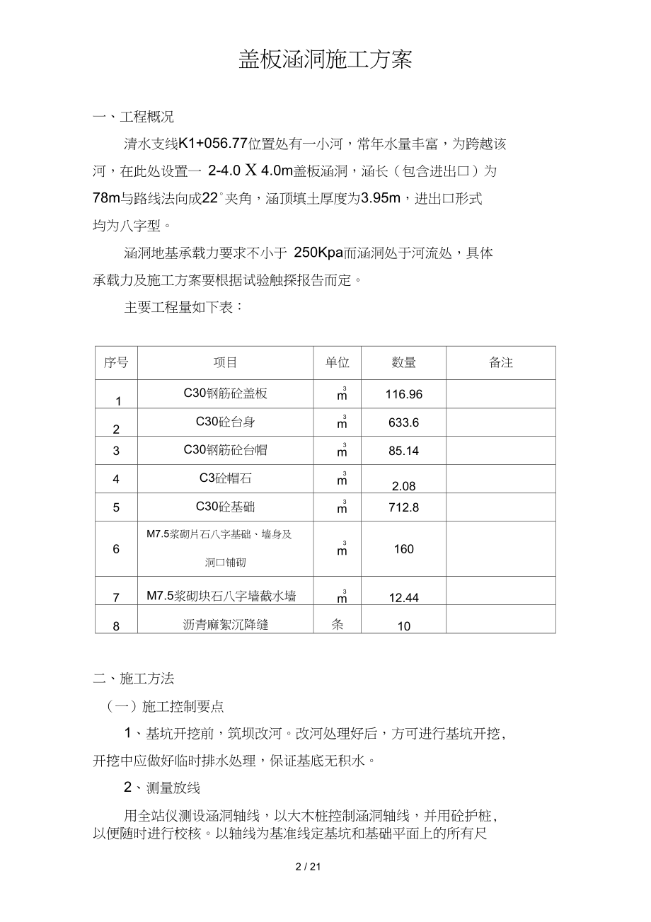 盖板涵洞施工技术方案.doc_第2页