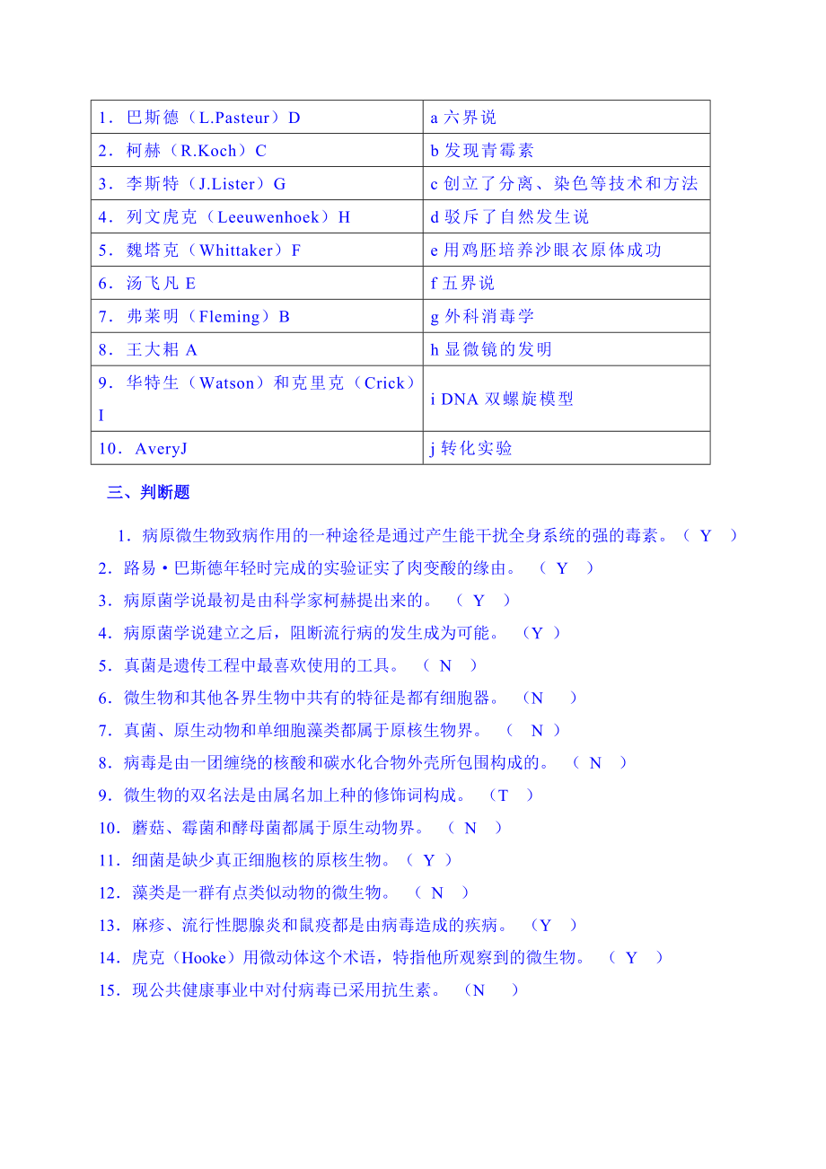 微生物选择、填空及判断题及答案图文.doc_第2页