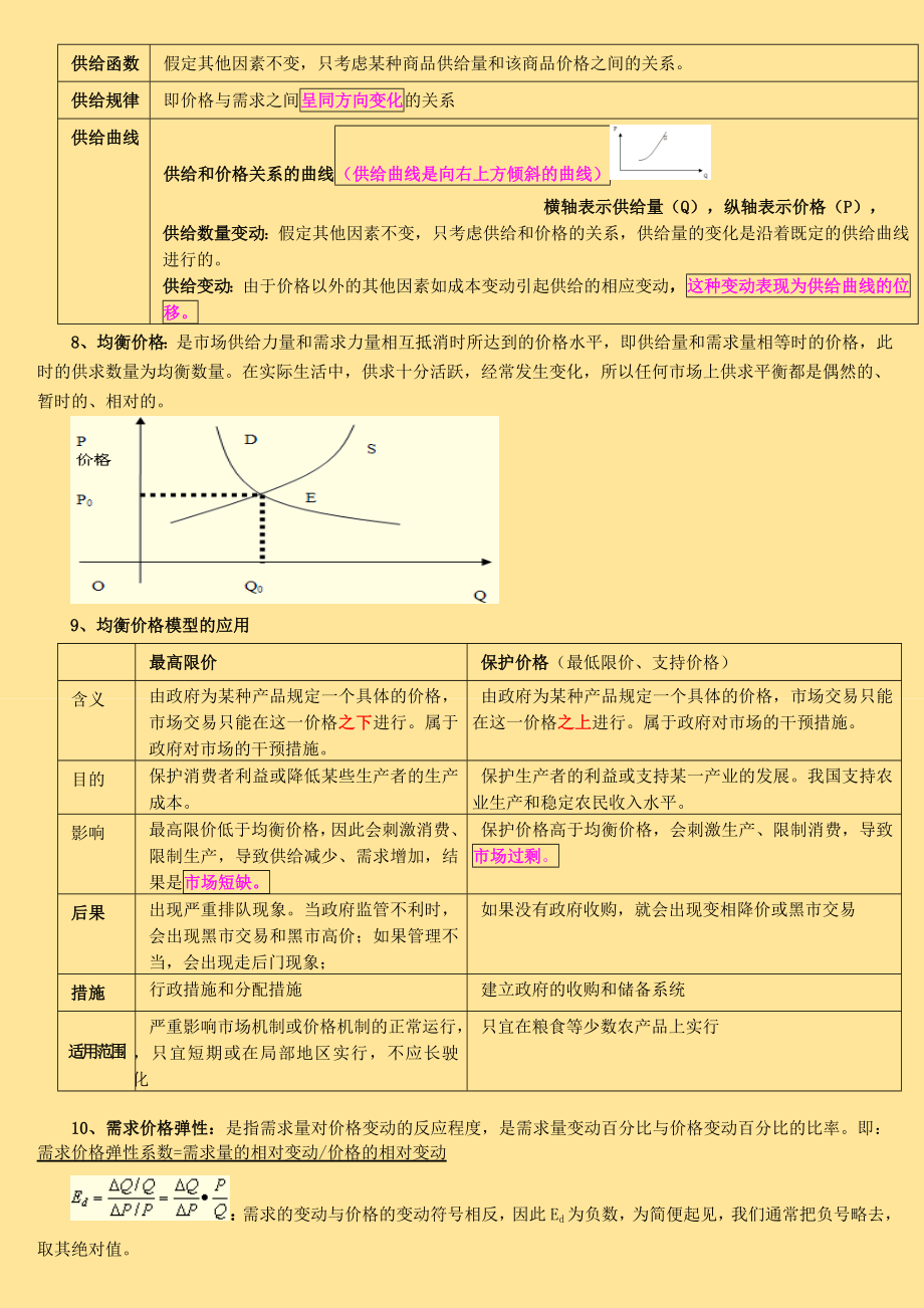 【经济师重点复习资料】中级经济师考试经济基础考点总结重点标识版.doc_第3页