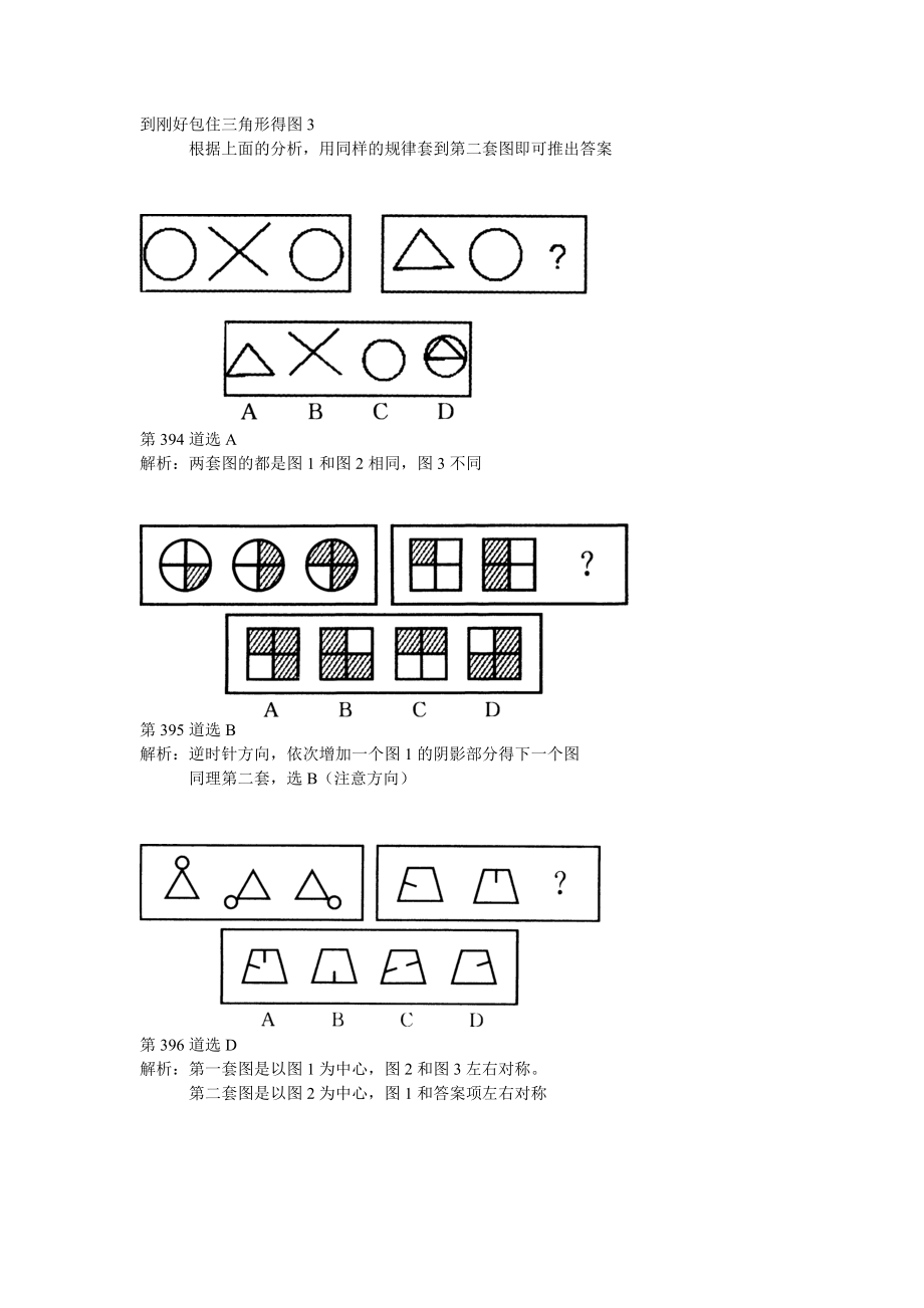 图形推理典型题例解析第391到444题.doc_第2页