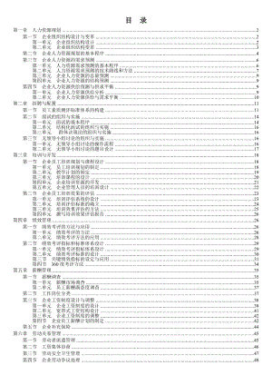 国家人力资源二级考试教材重点.doc