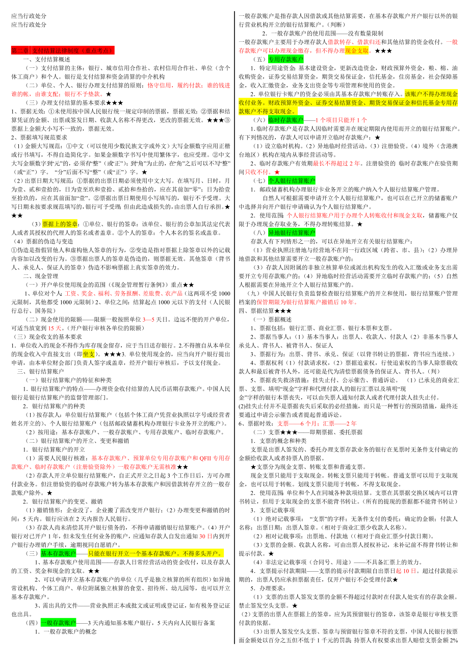 会计从业资格考试 财经法规与职业道德 浓缩的重点.doc_第3页