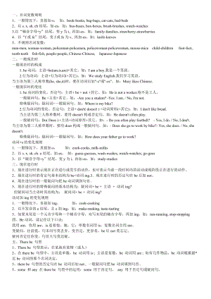 五年级英语下册语法讲解和练习题.doc