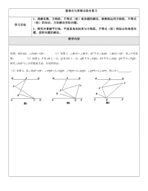 人教版七年级下册数学重难点易错点综合复习.docx