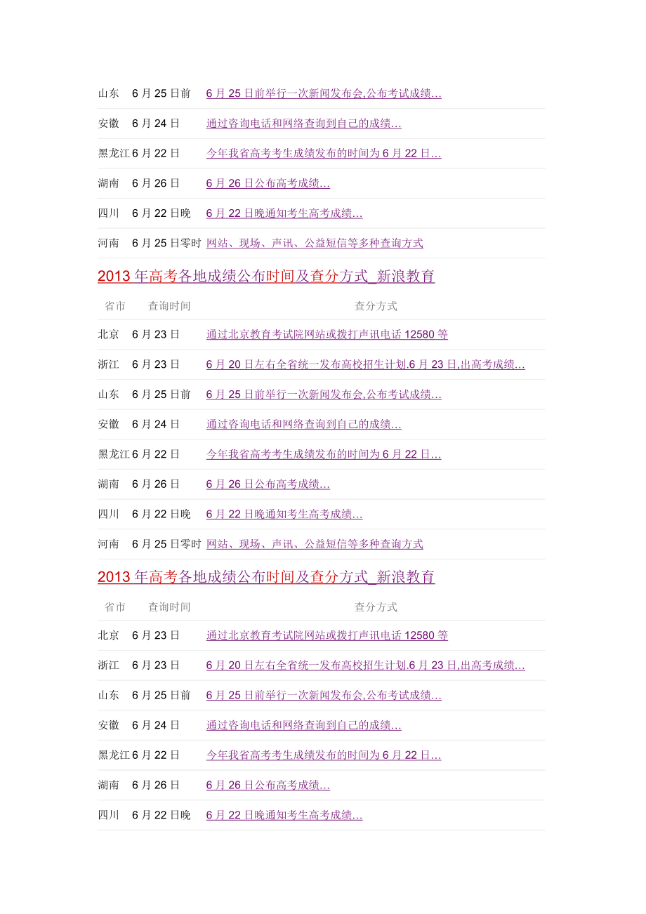 高考各地成绩公布时间及查分方式1.doc_第2页