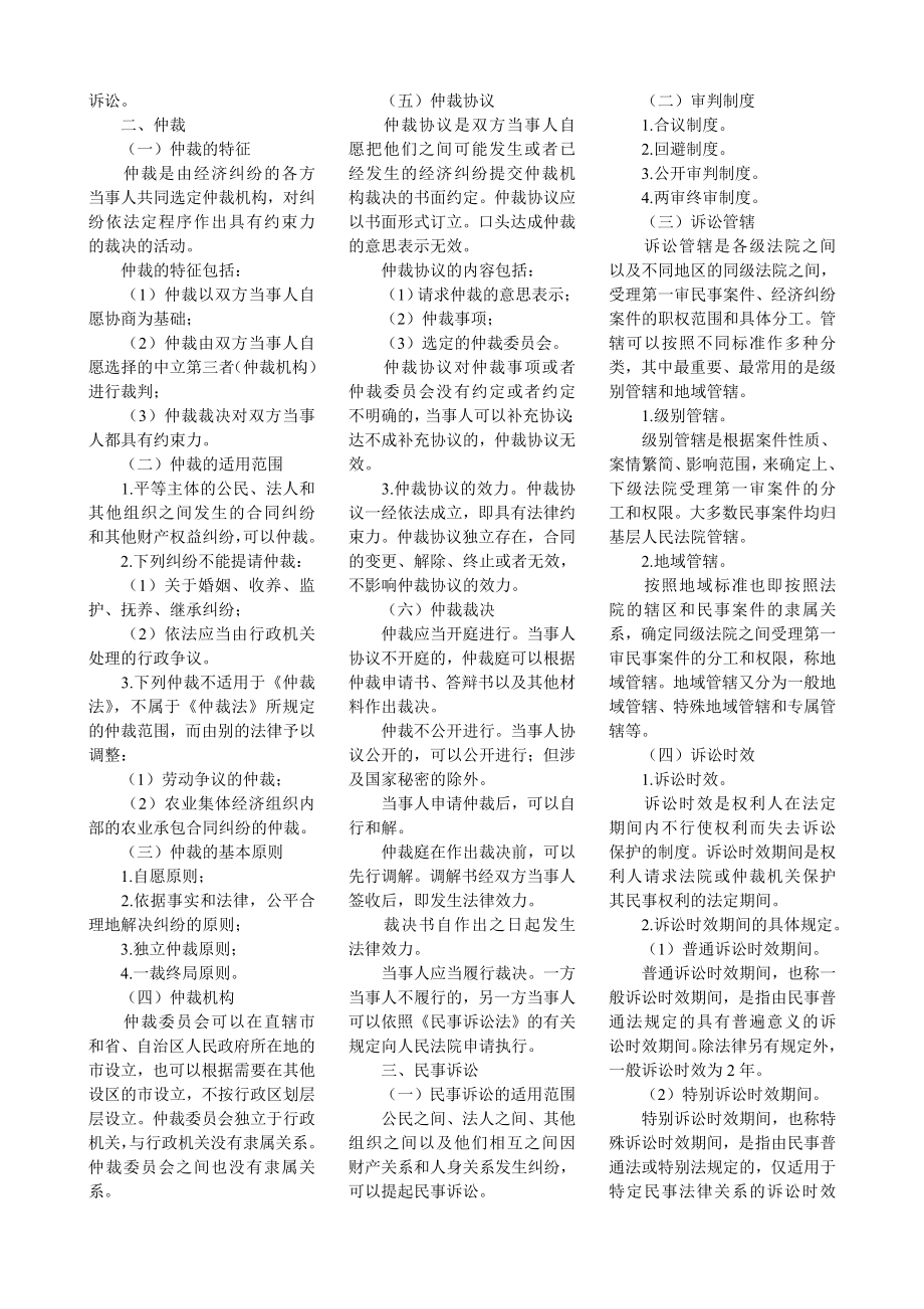 最新初级会计职称经济法基础知识点重点要点总结.doc_第2页