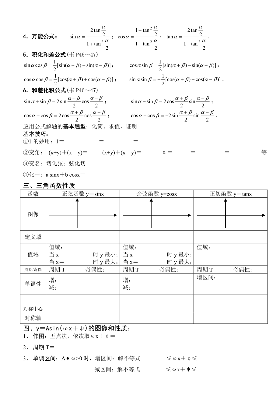 三角函数基本知识——基本知识概要.doc_第2页