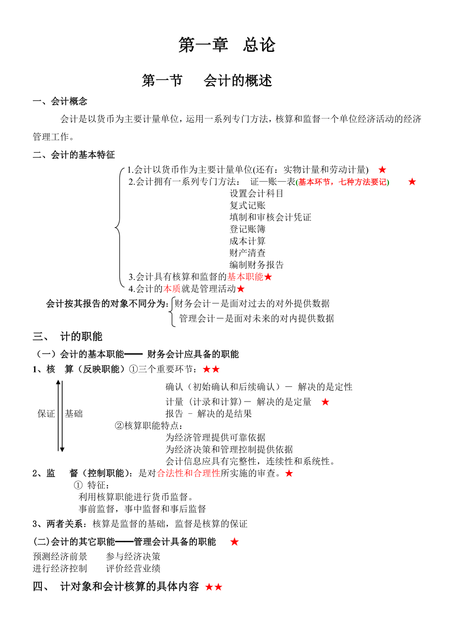 会计基础讲义(考试必直接打印版).doc_第1页