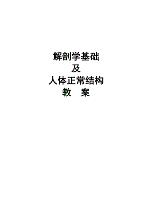 解剖学教案详解.doc