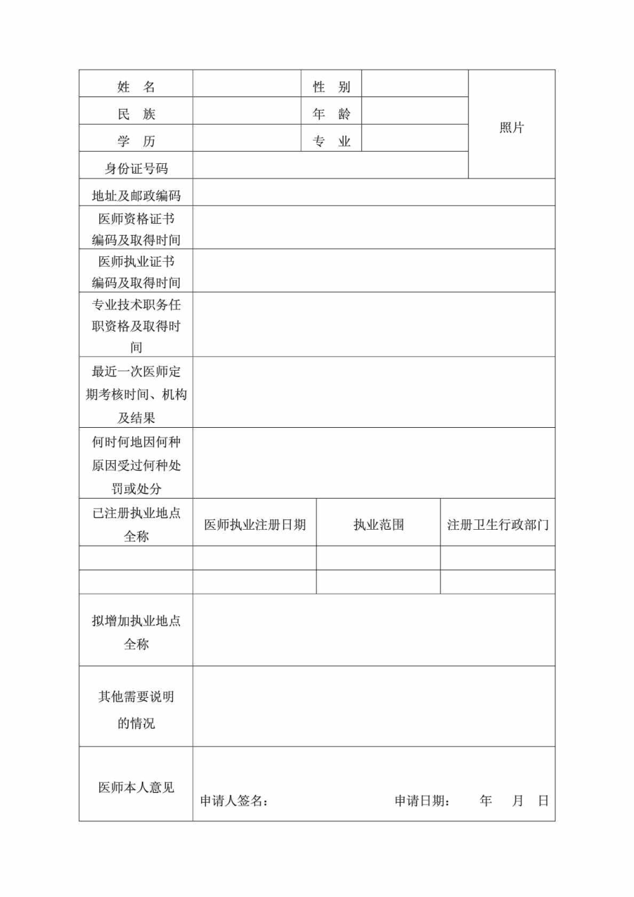 湖北省医师多点执业注册申请审核表.doc_第3页