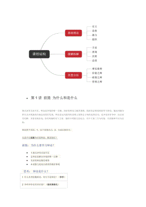 XX大学公开课：辩论——说服的艺术讲解.doc