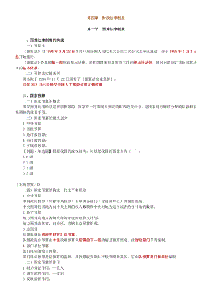 山东省会计从业资格考试 财经法规与职业道德财政法律制度 考前冲刺重点总结新版.doc