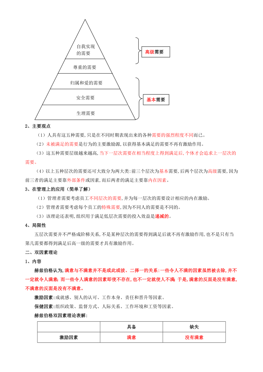 中级经济师考试 人力资源专业知识与实务 冲刺考点总结 完整版.doc_第3页