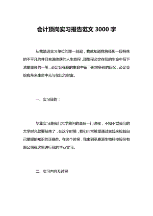 会计顶岗实习报告范文3000字.doc