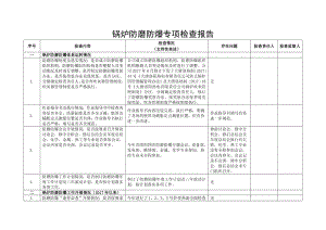 锅炉防磨防爆专项检查报告及整改计划.doc