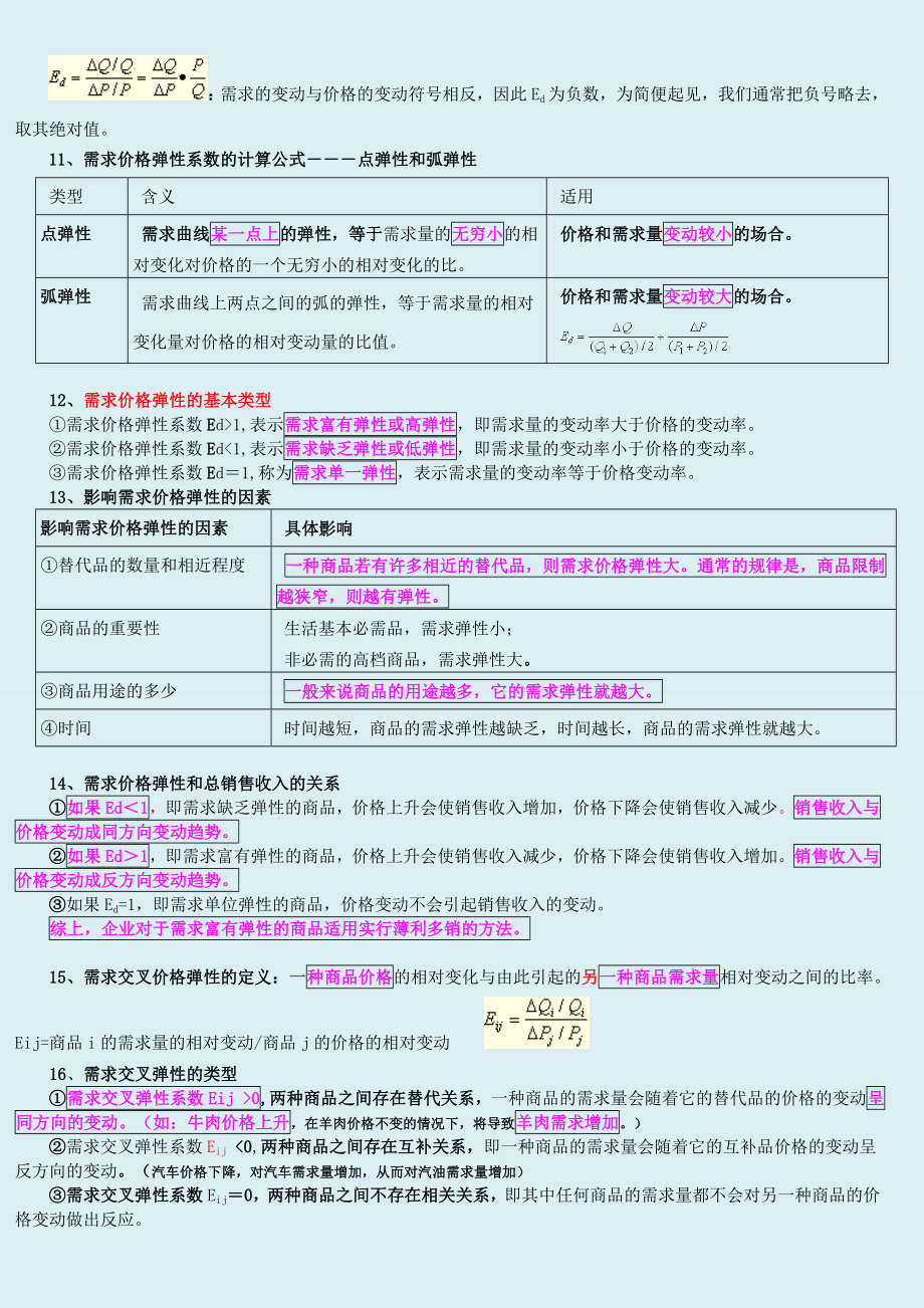 中级经济师 经济基础知识 课堂学习笔记 重点标识版全部.doc_第3页