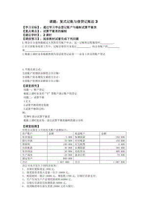 1314江苏中职基础会计（主编张玉森等 高教第三版）学案：第三章 账户和复式记账04.doc