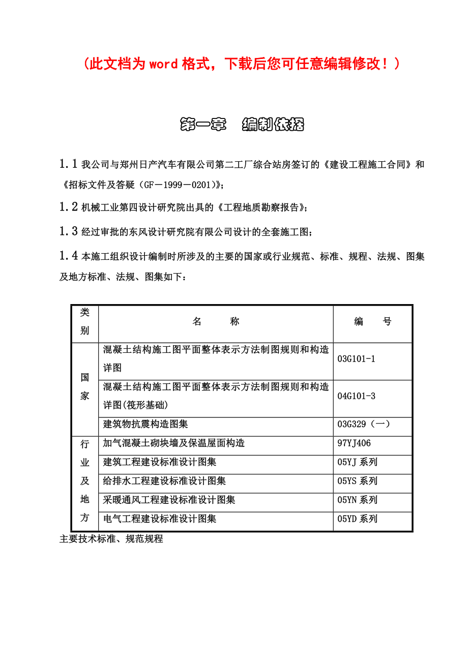 日产施工组织设计终稿完整版.doc_第1页