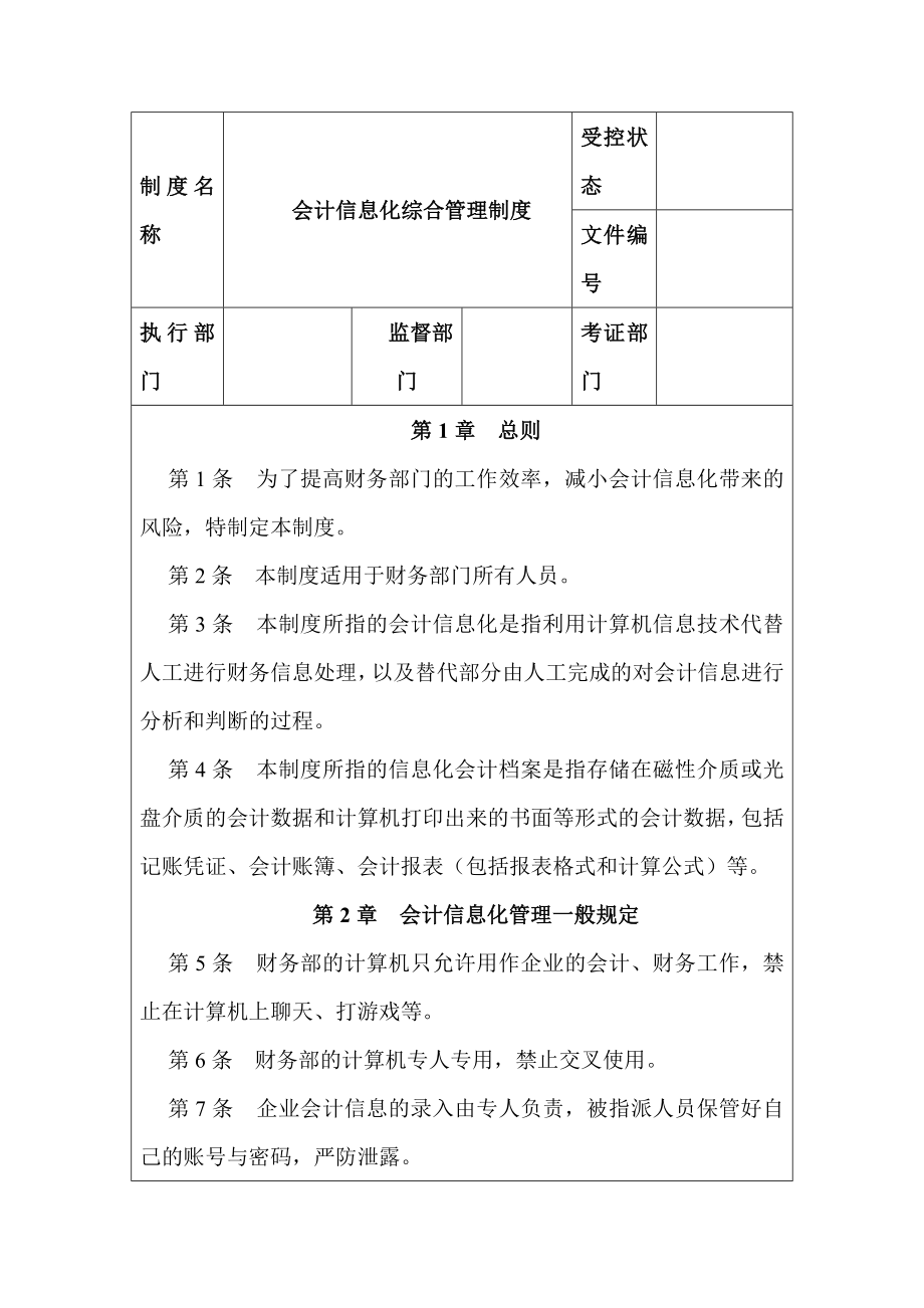 会计信息化综合管理制度.doc_第1页