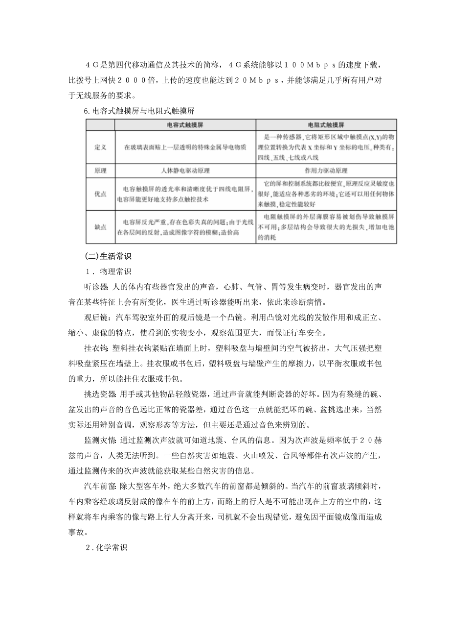 国考行测备考常识判断科技知识考点梳理.doc_第2页