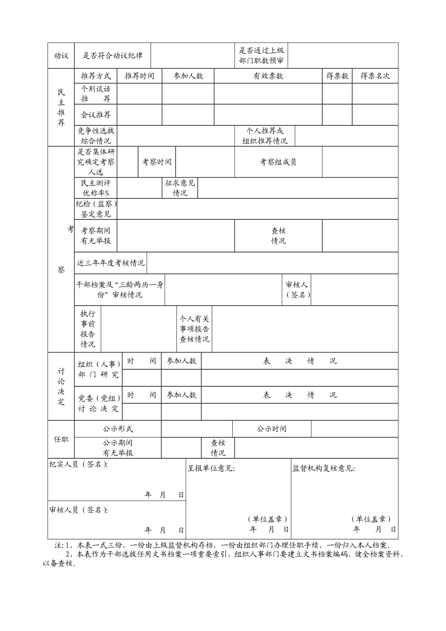 无锡市干部选拔任用工作全程纪实表（样表）.doc_第2页