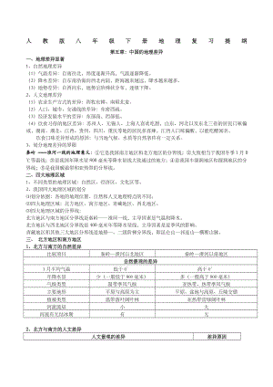 八下地理复习资料.doc