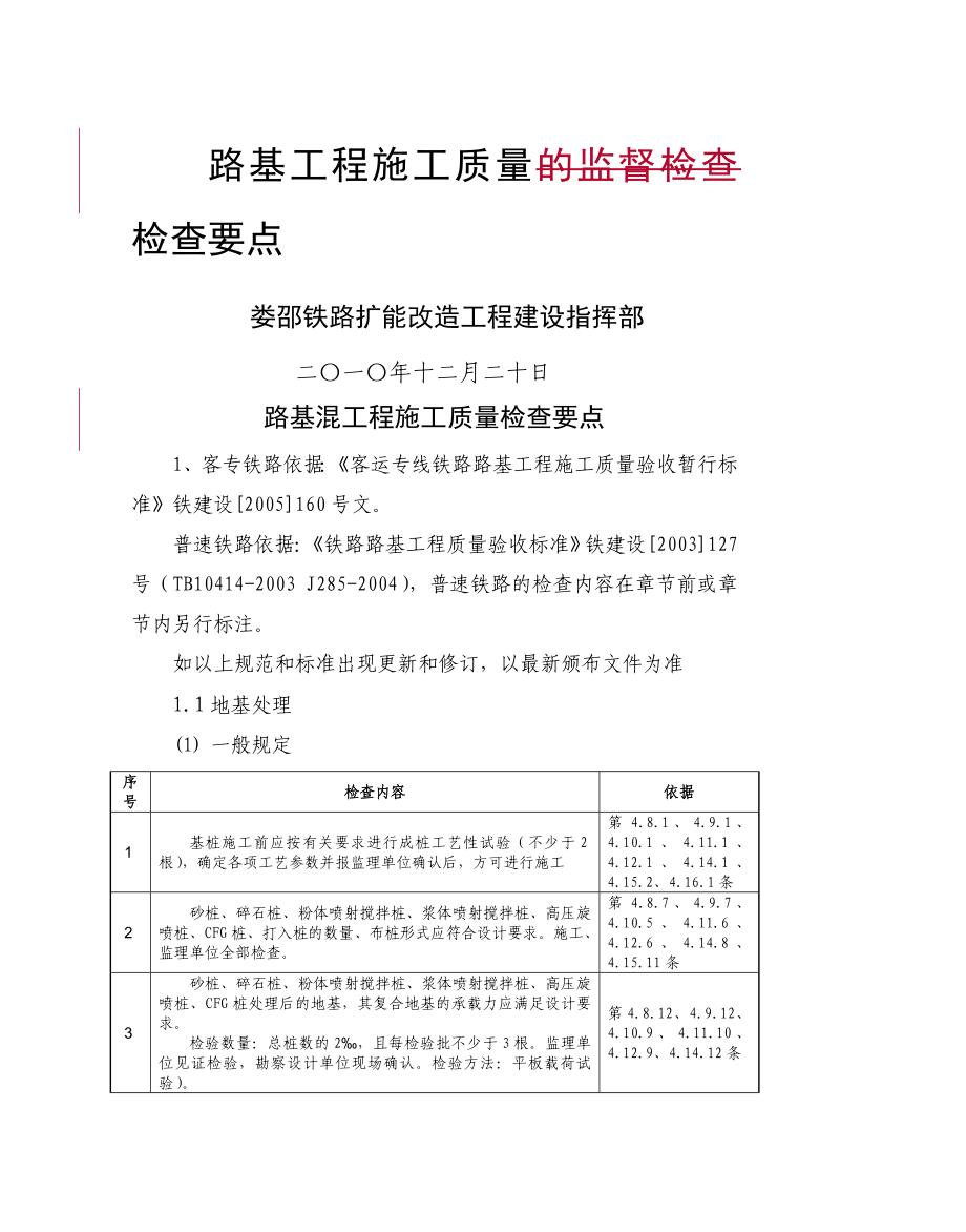 路基工程施工质量检查标准.doc_第1页