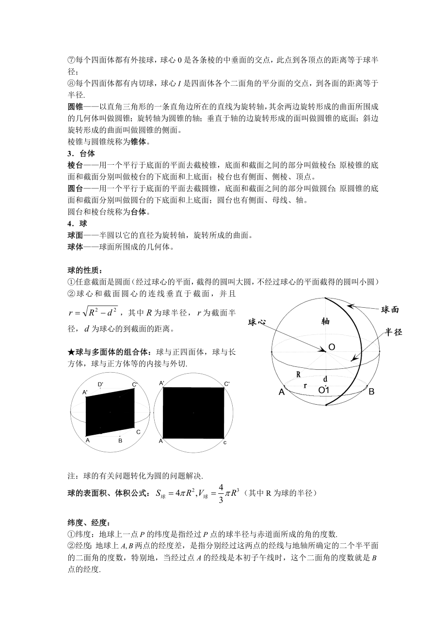 立体几何专题复习要点(分块).doc_第2页