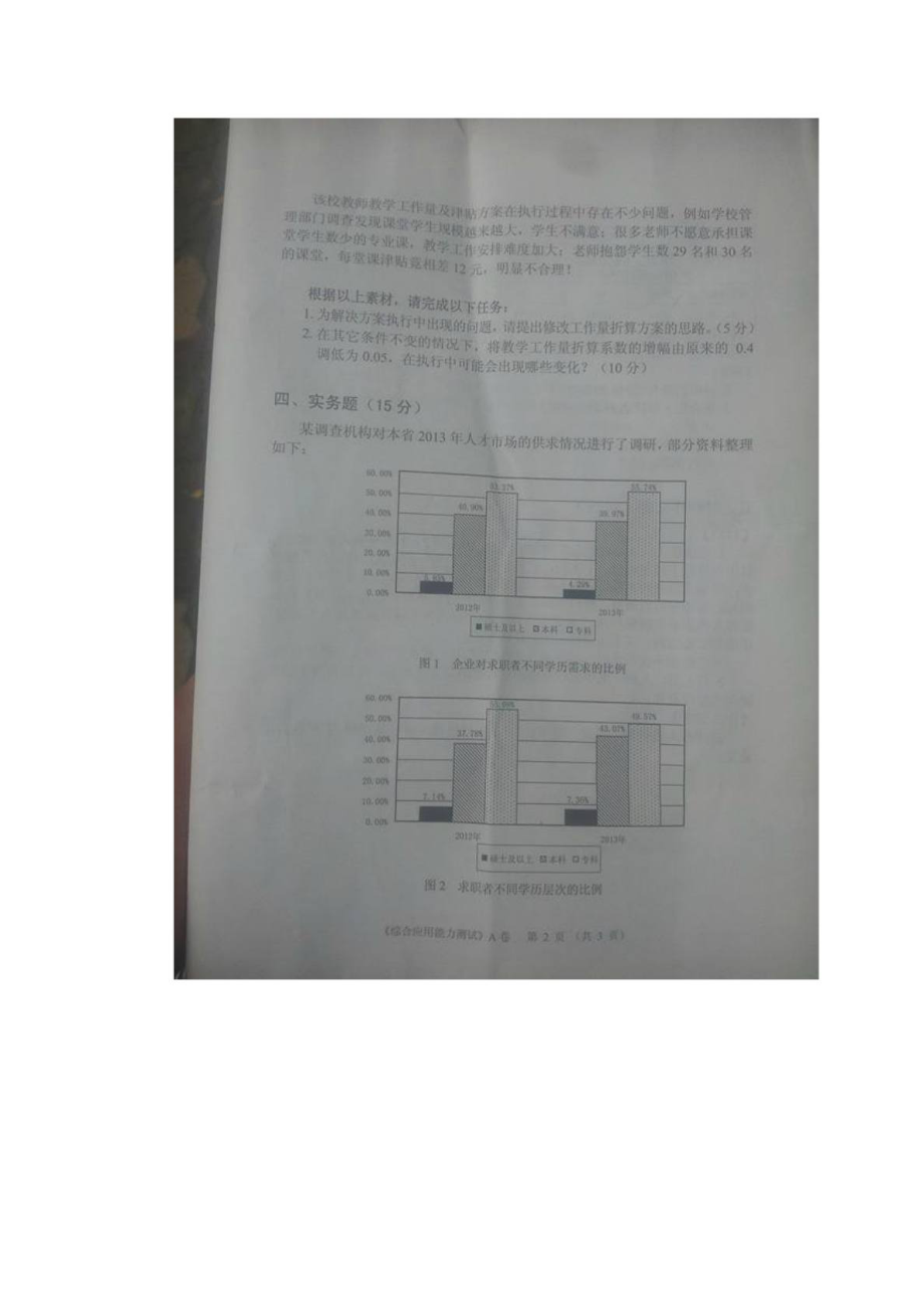 湖北省直事业单位考试《综合应用能力测试A》真题及....doc_第2页