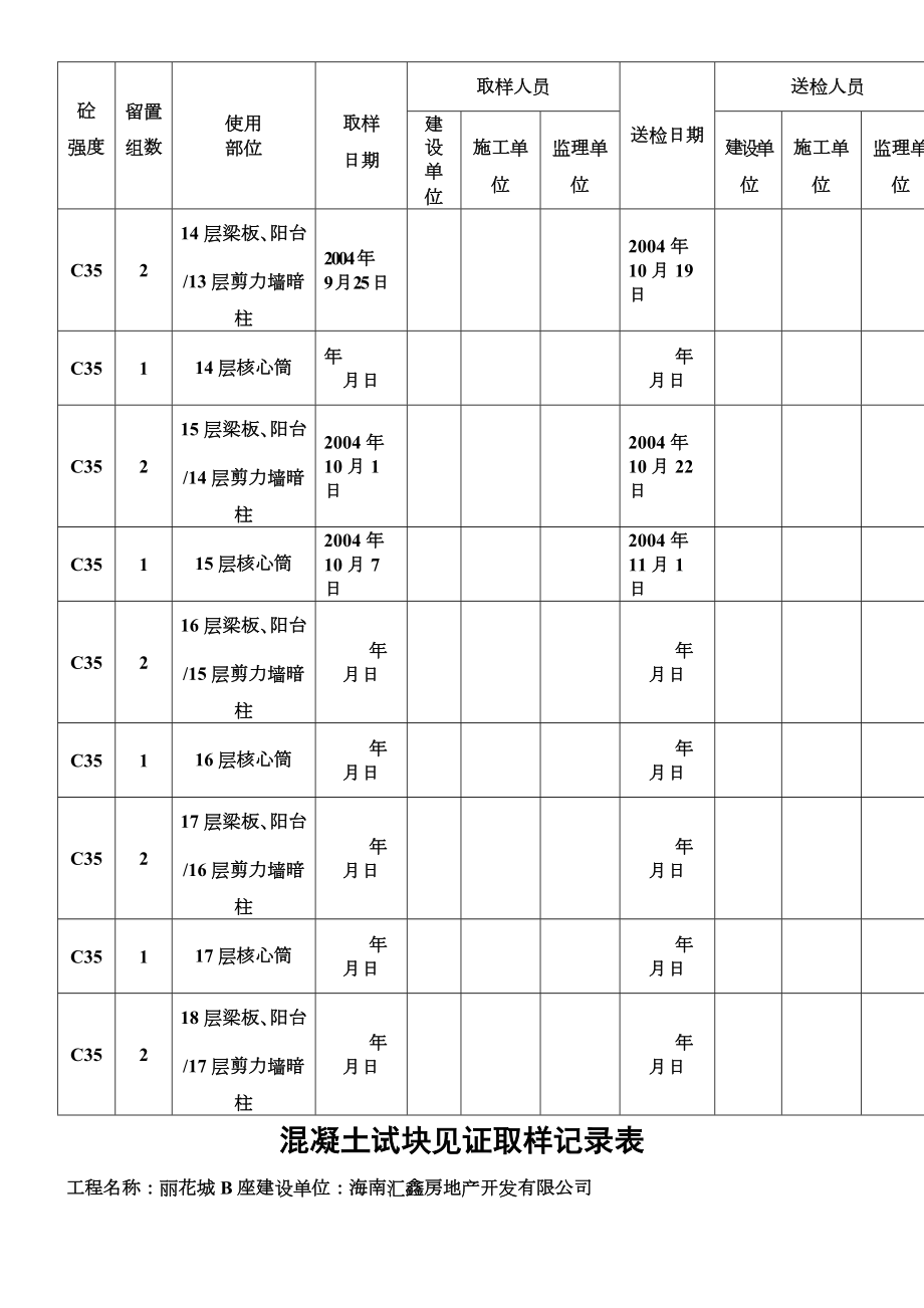 混凝土试块见证取样记录表.doc_第3页