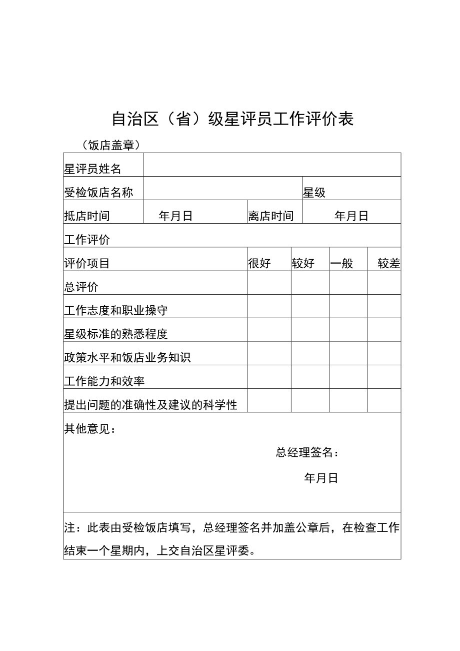 广西星级旅游饭店复核登记表、评价表、承诺书、备案表.docx_第2页