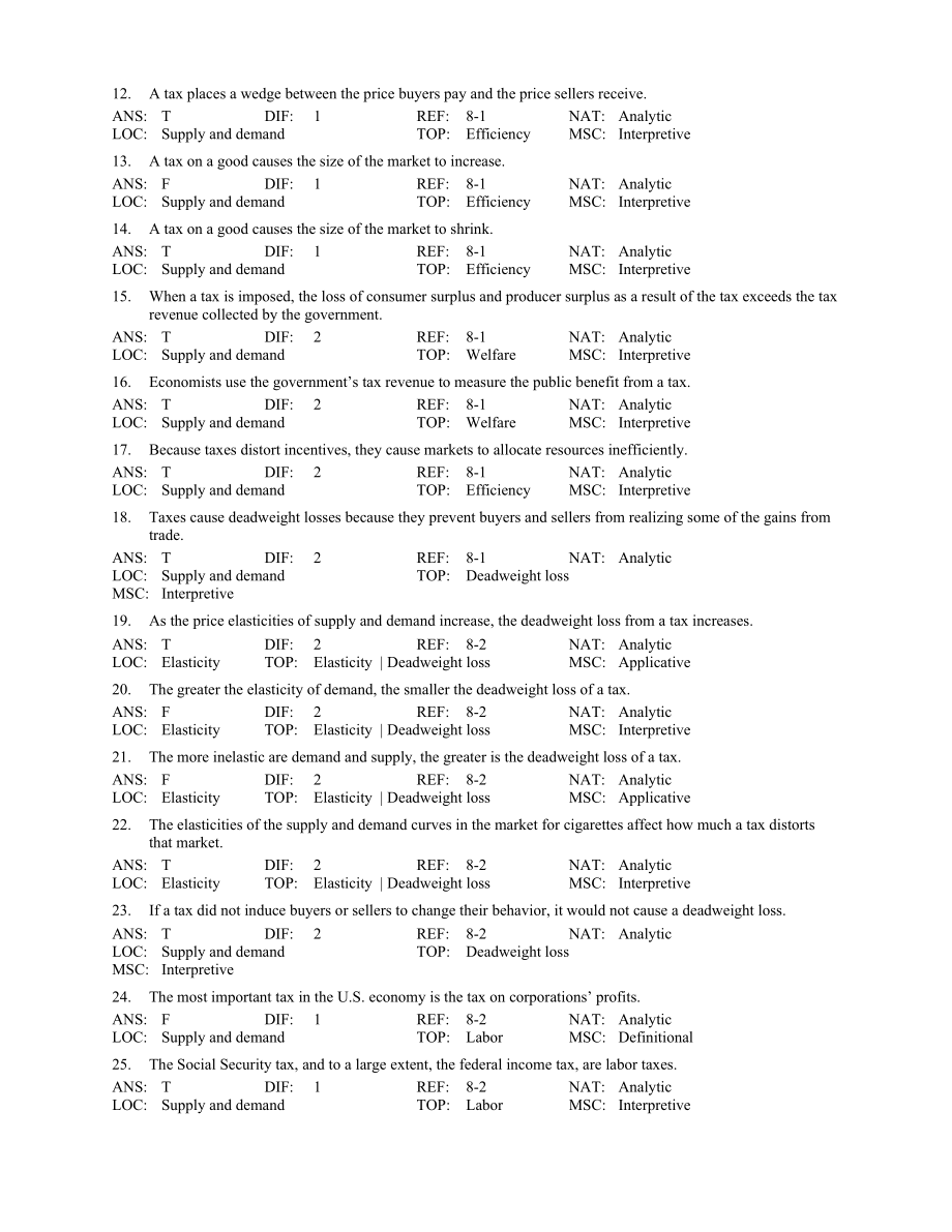 [优质文档]曼昆《经济学道理》（微不雅）第五版测试题库(08).doc_第2页