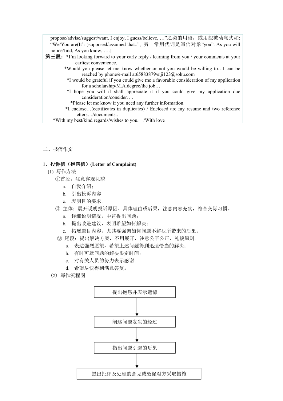 英语应用文写作模板极品.doc_第2页