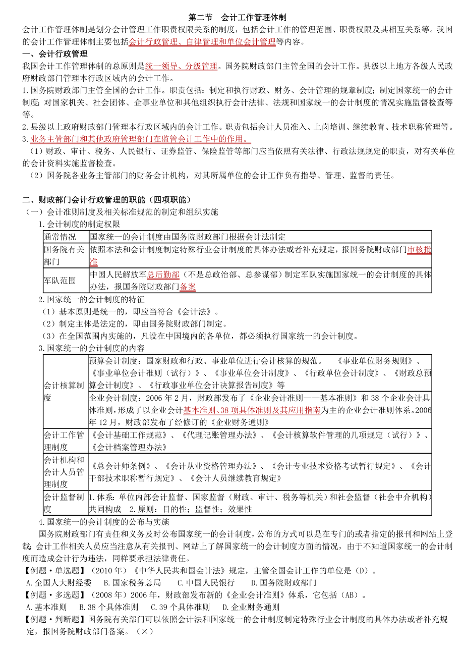 湖南会计财经法规与会计职业道德讲义（精品） .doc_第2页