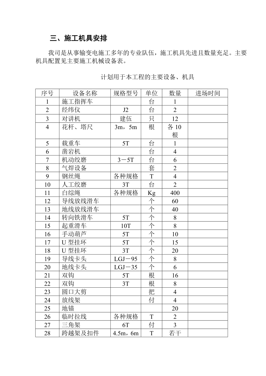 农村电网建设与改造施工组织设计方案.doc_第3页