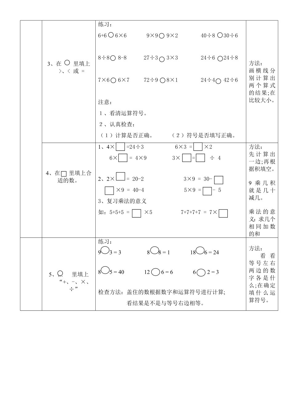 【小学数学】新人教版二年级下册数学总复习：知识点及练习.doc_第3页