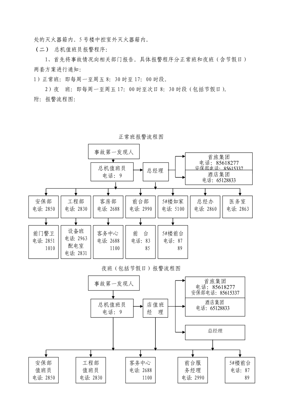 宾馆安全生产事故应急救援预案.doc_第3页