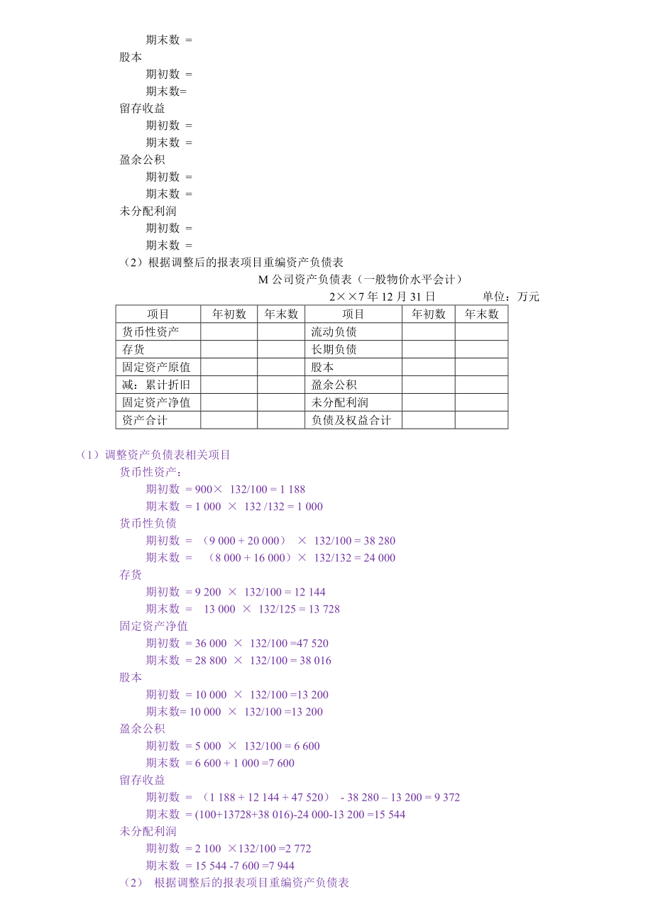 中央电大高级财务会计历考题业务题题库汇总考前必看小抄.doc_第2页