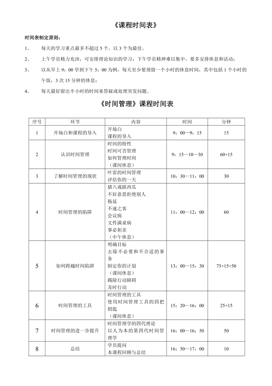 《时间管理》的课程大纲.doc_第2页